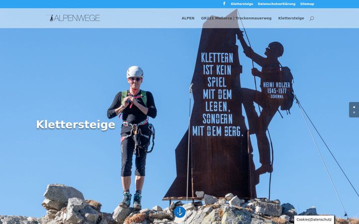 Screenshot of klettersteig.org