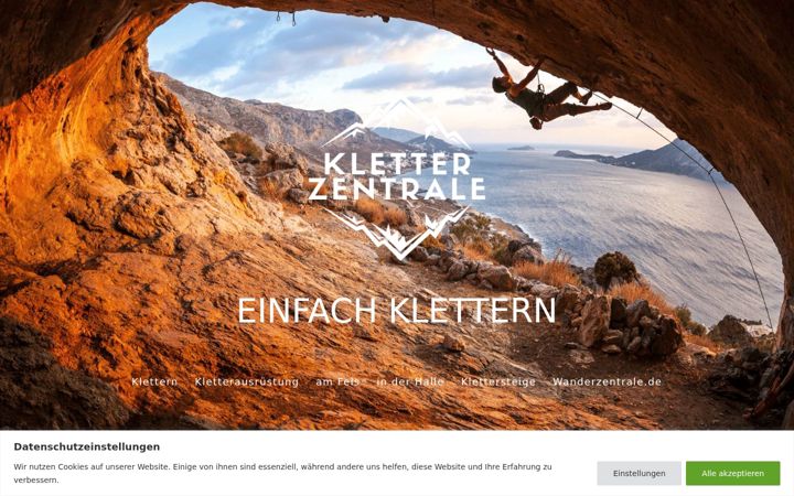 Screenshot of kletterzentrale.com