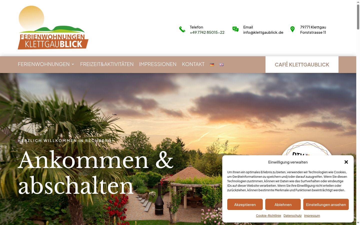 Screenshot tal-banner tal-kunsens muri qabel kwalunkwe interazzjoni