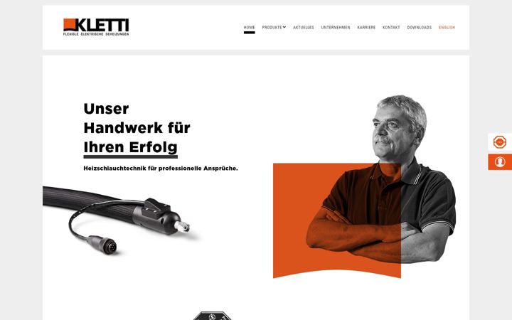 Screenshot of kletti-gmbh.de