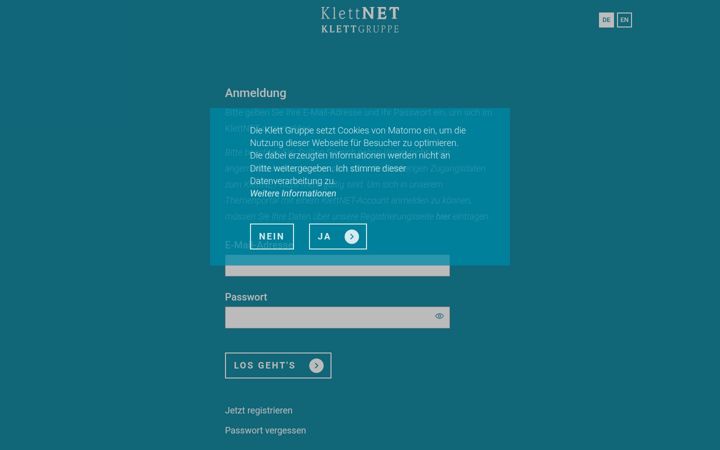 Screenshot of klettnet.de