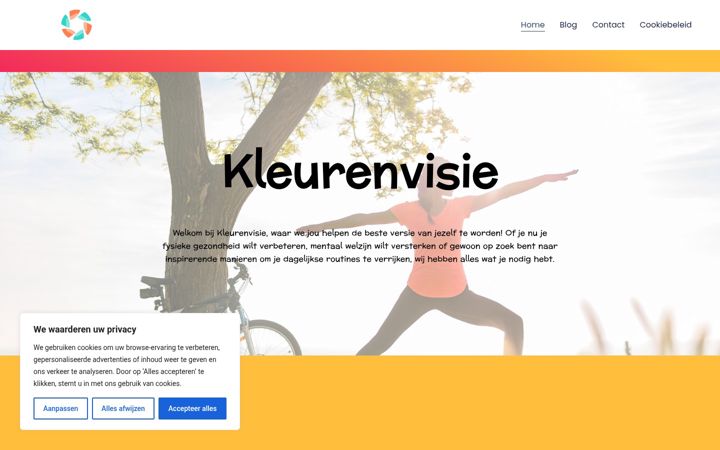 Screenshot of kleurenvisie.nl