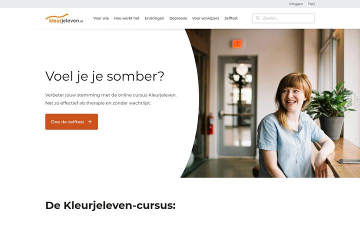 Screenshot of kleurjeleven.nl