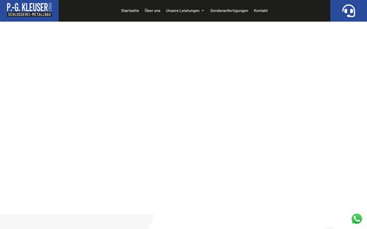 Screenshot of kleuser-metallbau.de