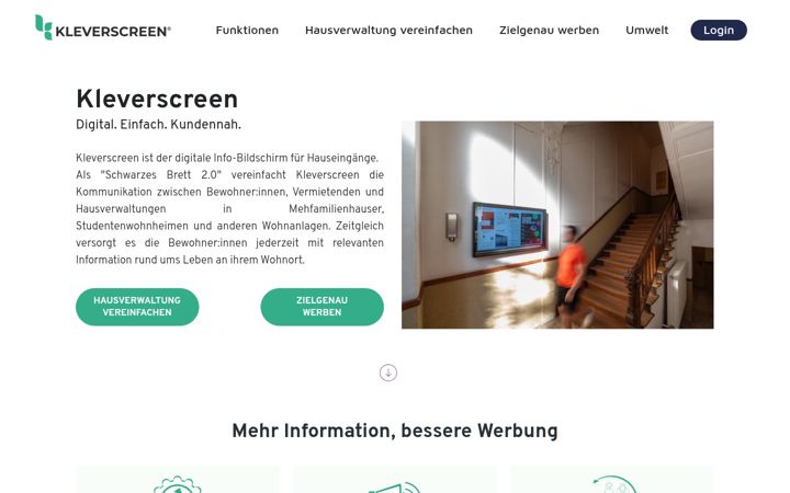 Ekrano kopija kleverscreen.com