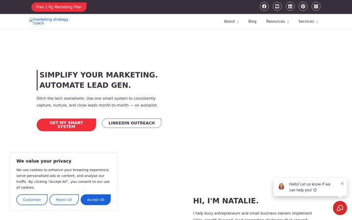 Screenshot of kleverstrategies.com