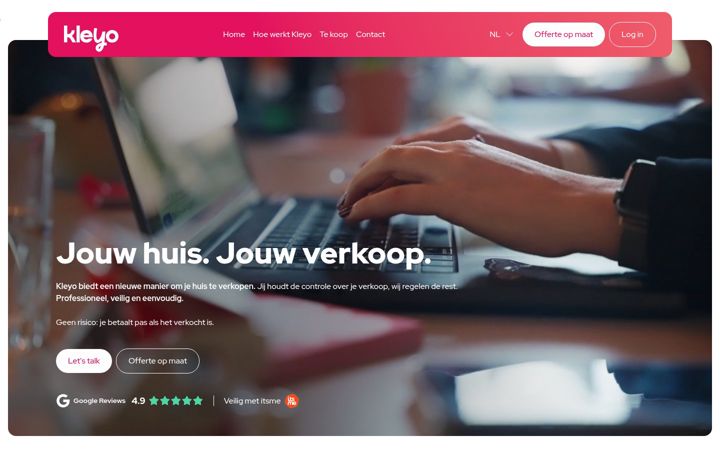 Screenshot of kleyo.be
