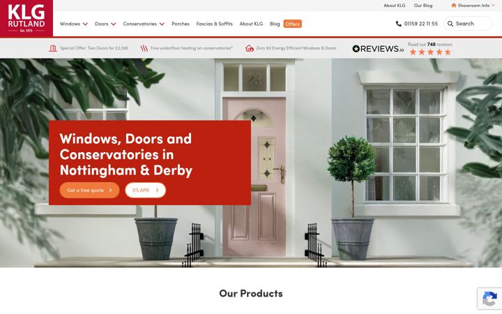 Screenshot of klg.co.uk