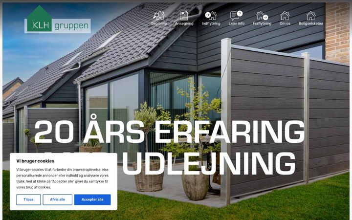 Screenshot of klh-gruppen.dk