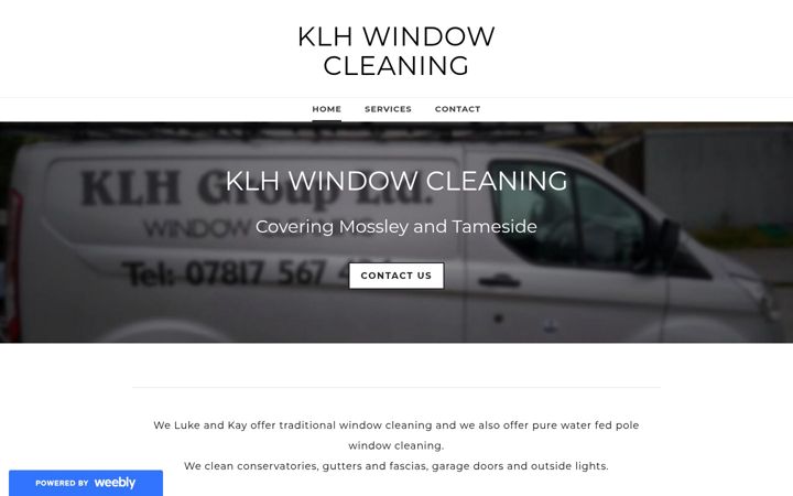 Screenshot του klhwindowcleaning.com