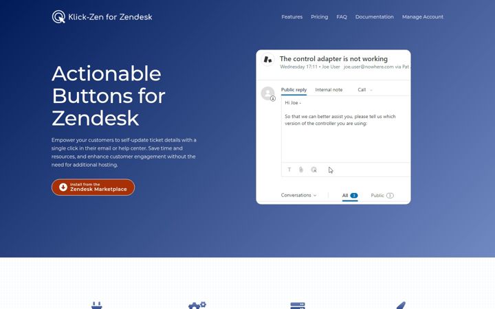 Screenshot of klick-zen.com
