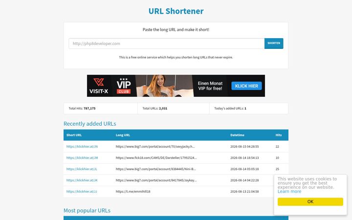 Screenshot of klickhier.at