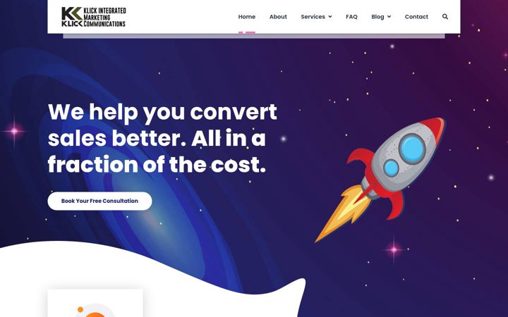 Screenshot of klickitnow.com