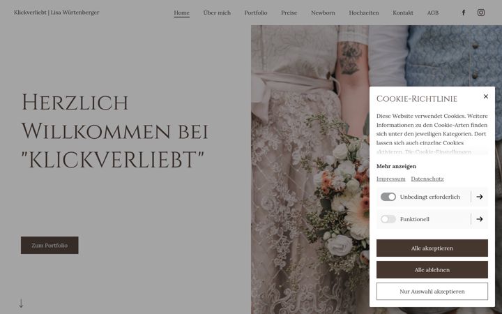Screenshot of klickverliebt.at