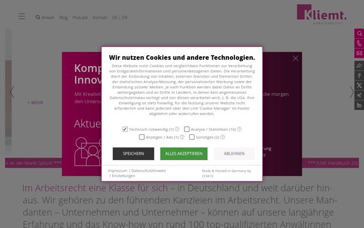 Screenshot of kliemt.de