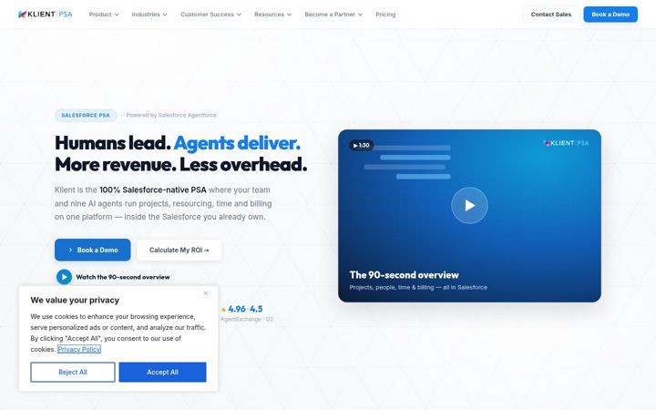 Screenshot of klient.com