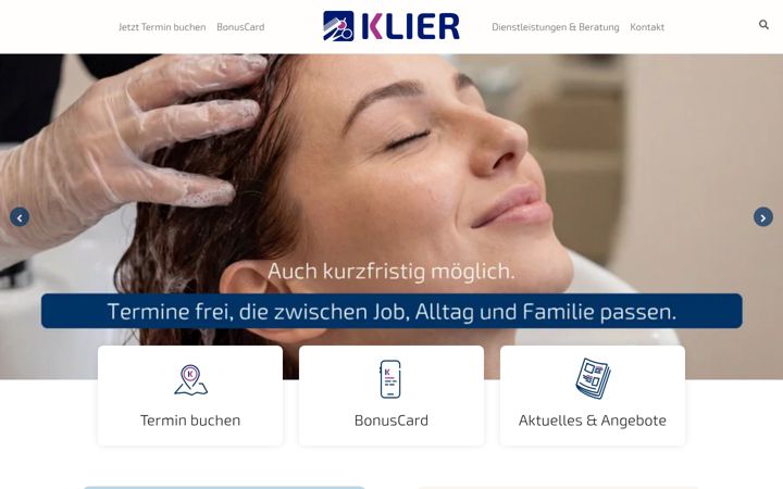 Screenshot of klier.de