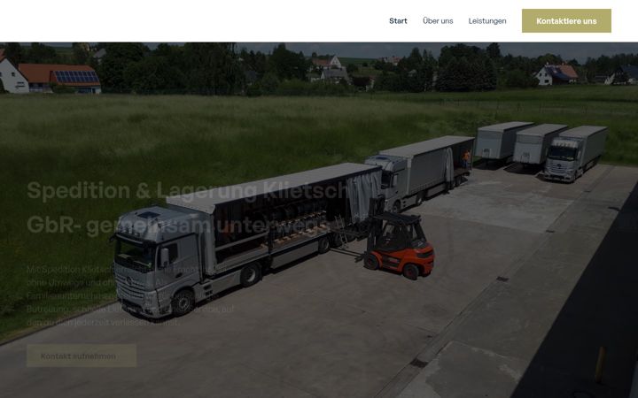 Screenshot of klietsch-transporte.de