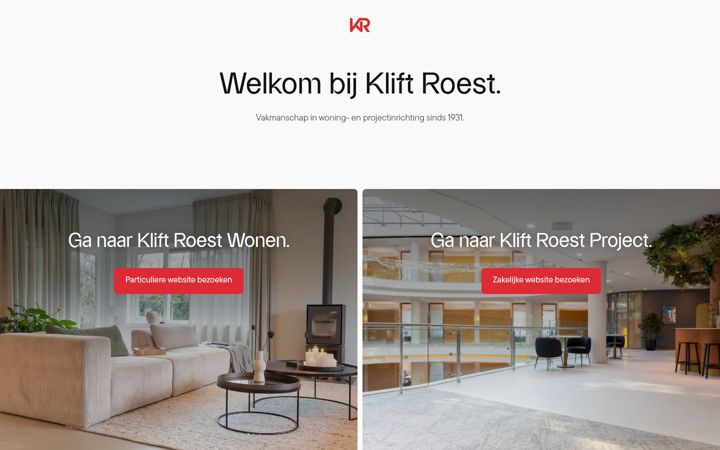 Screenshot of kliftroest.nl