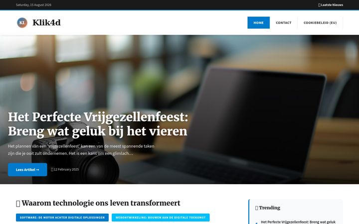 Screenshot of klik4d.nl