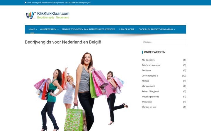 Screenshot of klikklakklaar.com