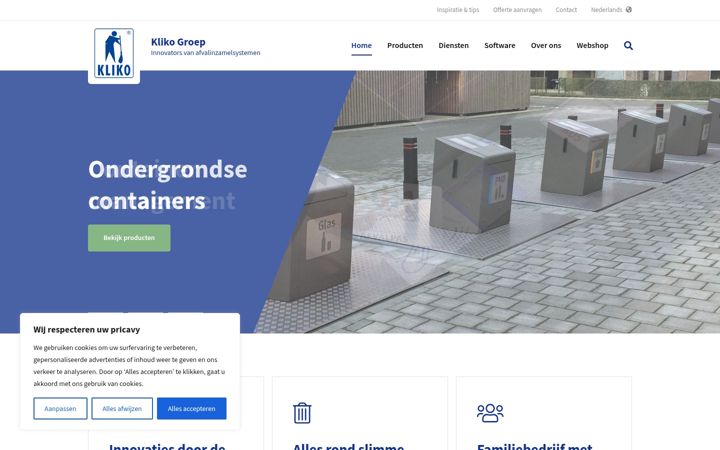 Screenshot of kliko.nl