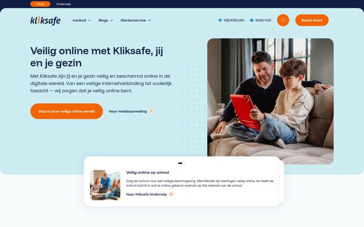 Screenshot of kliksafe.eu