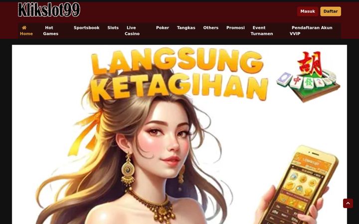 Screenshot of klikslot99.com
