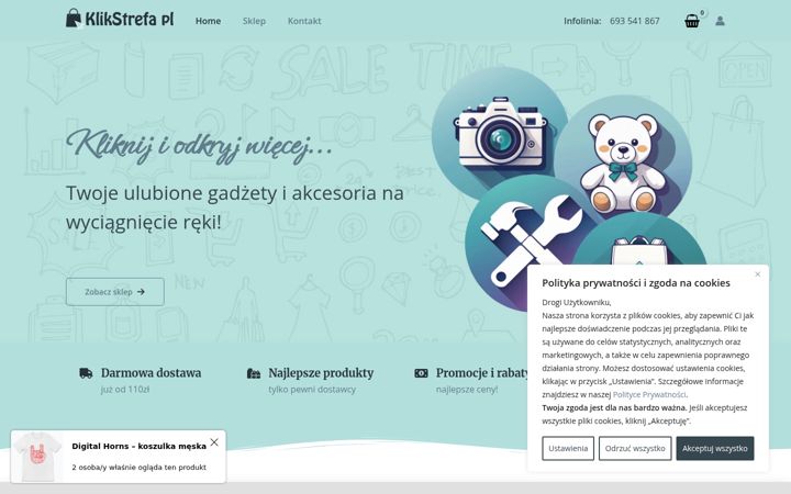 Screenshot of klikstrefa.pl