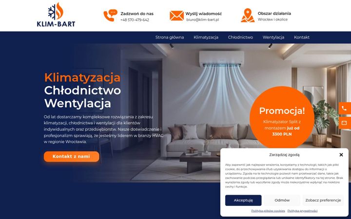 Screenshot of klim-bart.pl