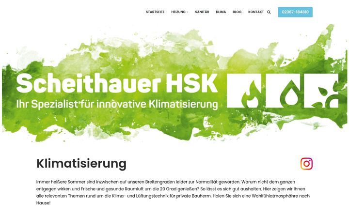 Screenshot of klima-castrop.de