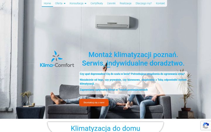 Screenshot of klima-comfort.pl