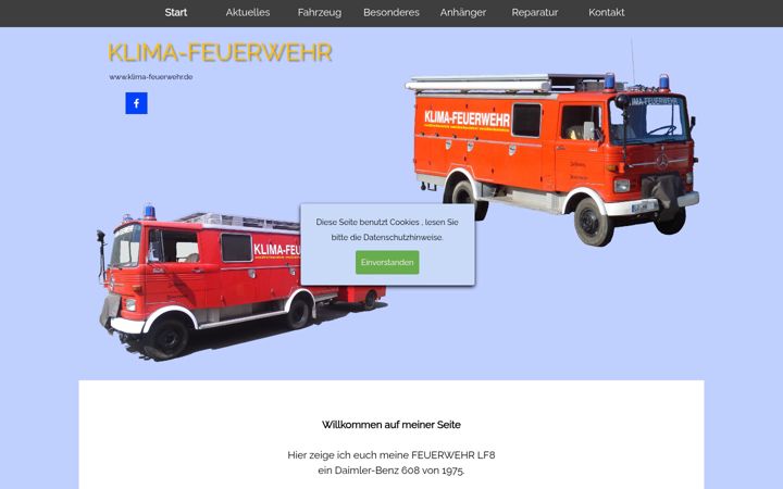 Screenshot of klima-feuerwehr.de