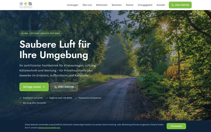 Screenshot of klima-lueftungsservice.de