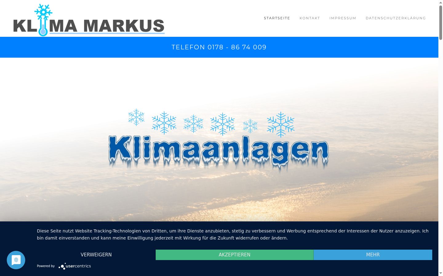 Screenshot tal-banner tal-kunsens muri qabel kwalunkwe interazzjoni