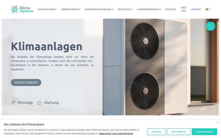 Screenshot of klima-system.de