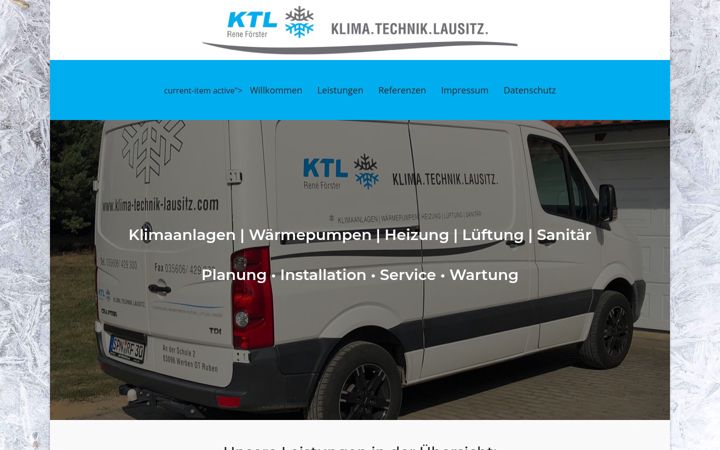 Screenshot of klima-technik-lausitz.com