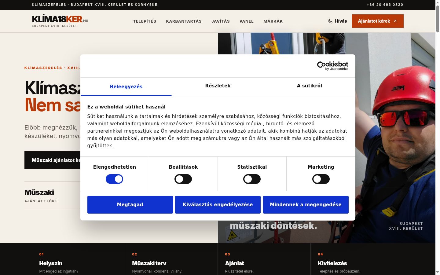 Captură de ecran a bannerului de consimțământ afișat înainte de orice interacțiune