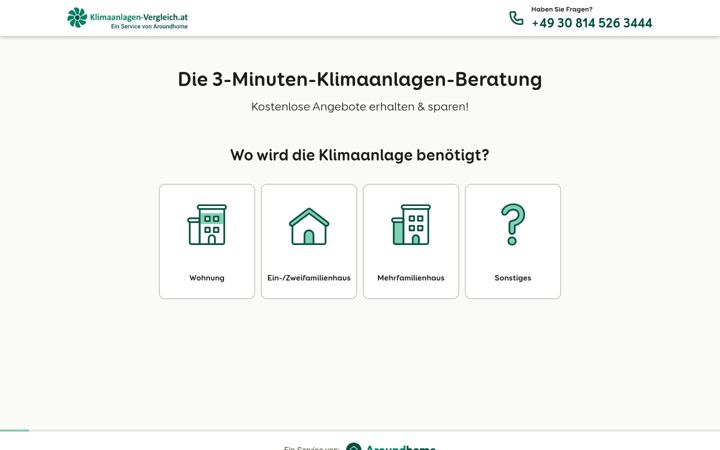 Screenshot of klimaanlagen-vergleich.at