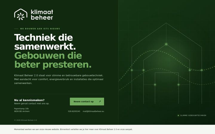 Screenshot of klimaatbeheer.eu