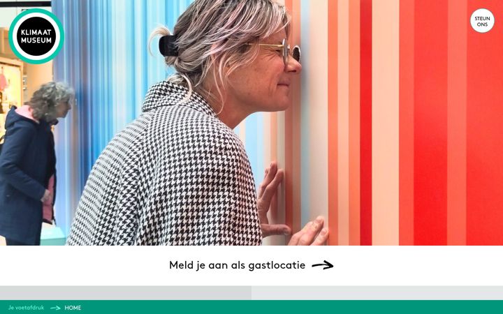Screenshot of klimaatmuseum.nl