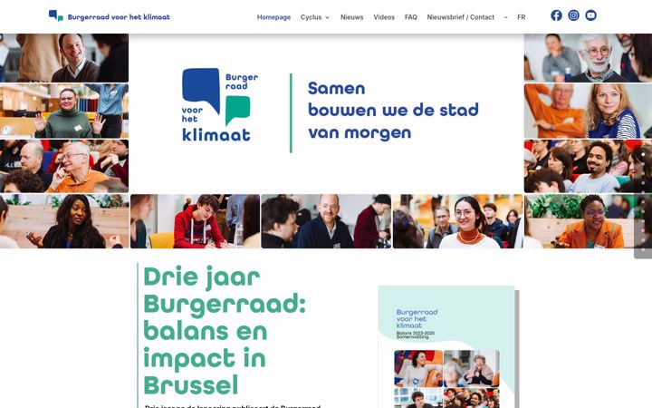 Screenshot of klimaatraad.brussels