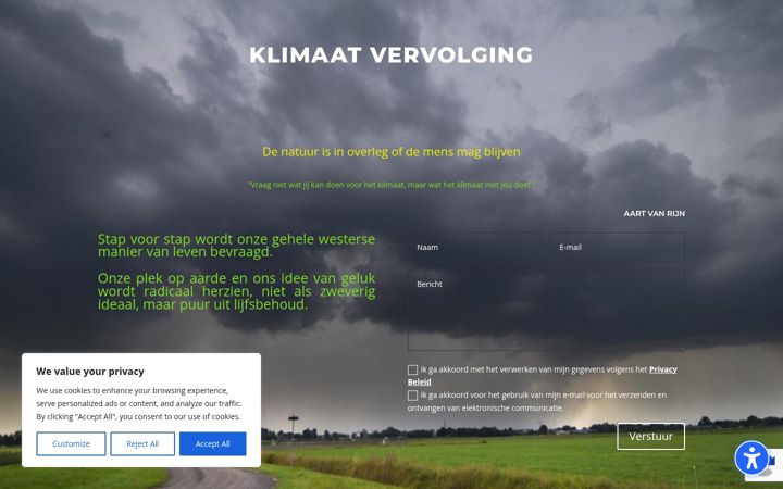Screenshot of klimaatvervolging.nl