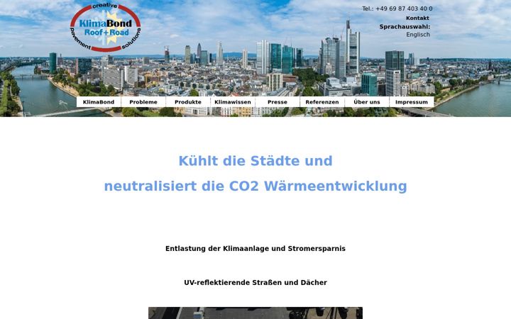 Screenshot of klimabond.de