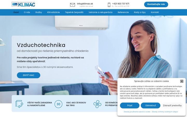 Screenshot of klimac.sk