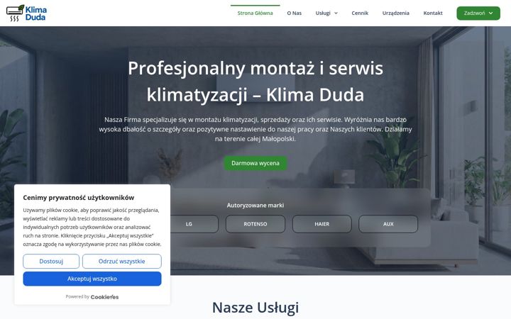 Screenshot of klimaduda.pl