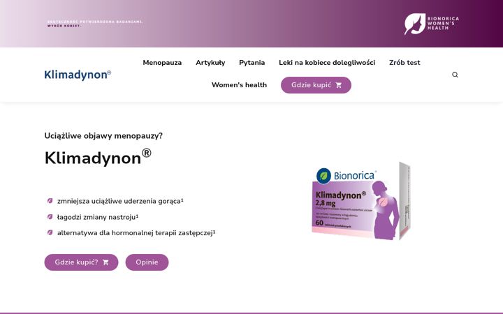 Screenshot of klimadynon.pl