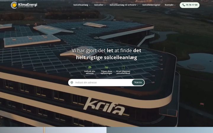 Screenshot of klimaenergi.dk