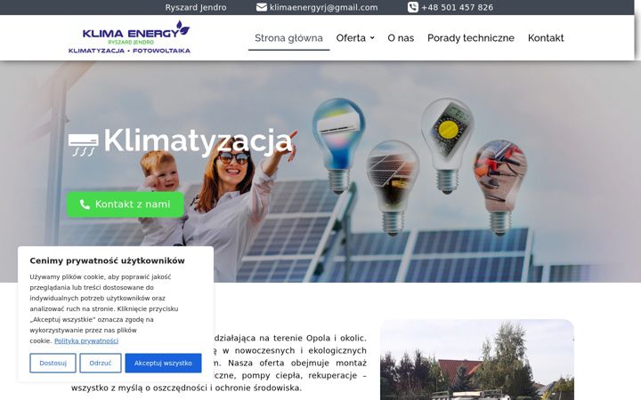 Screenshot of klimaenergy.pl