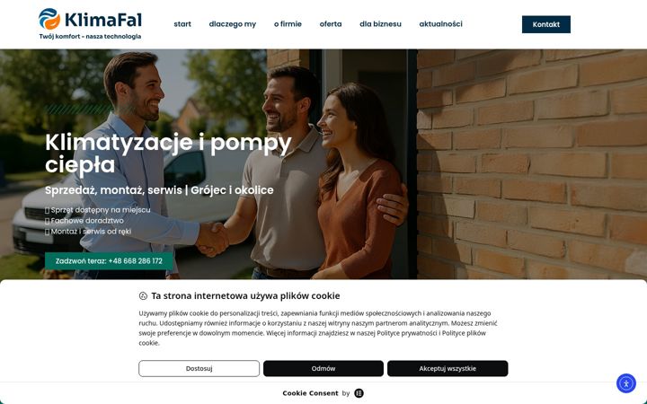 Screenshot of klimafal.pl